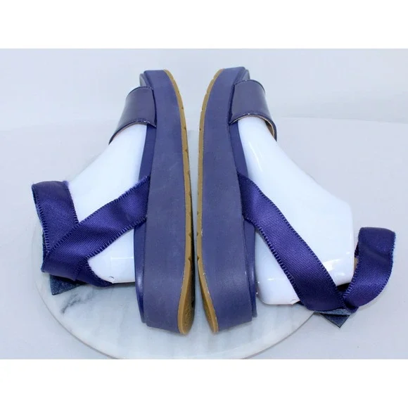 UGG LA Shores Platform Sandals Nightfall Purple Patent Leather Womens 10 - Picture 4 of 9